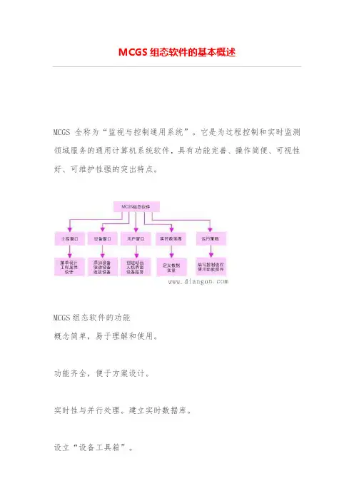 MCGS组态软件的基本概述