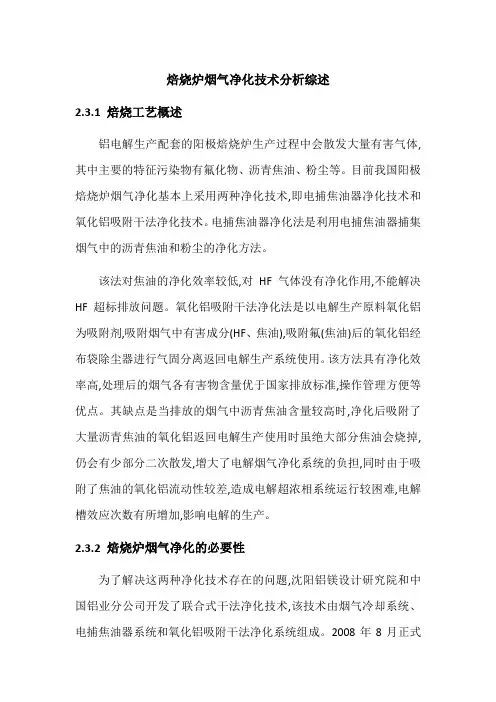 《焙烧炉烟气净化技术分析综述950字》