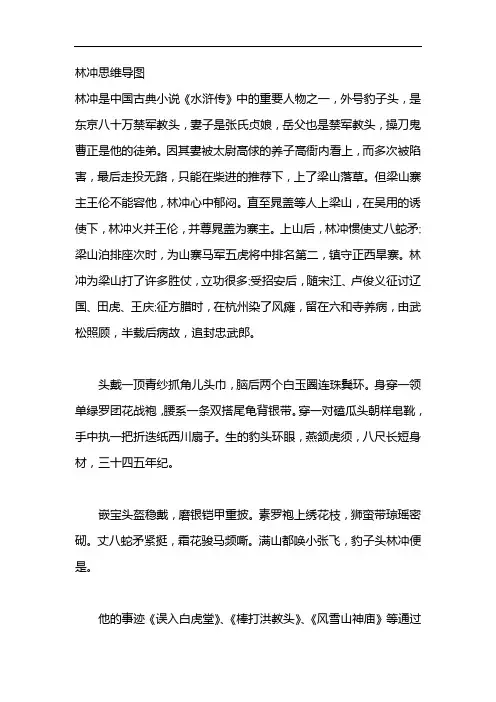 林冲思维导图
