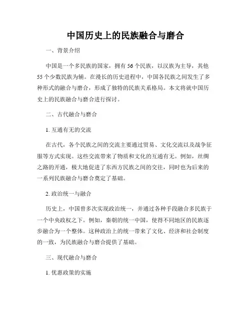中国历史上的民族融合与磨合