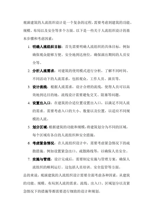 观演建筑的人流组织设计