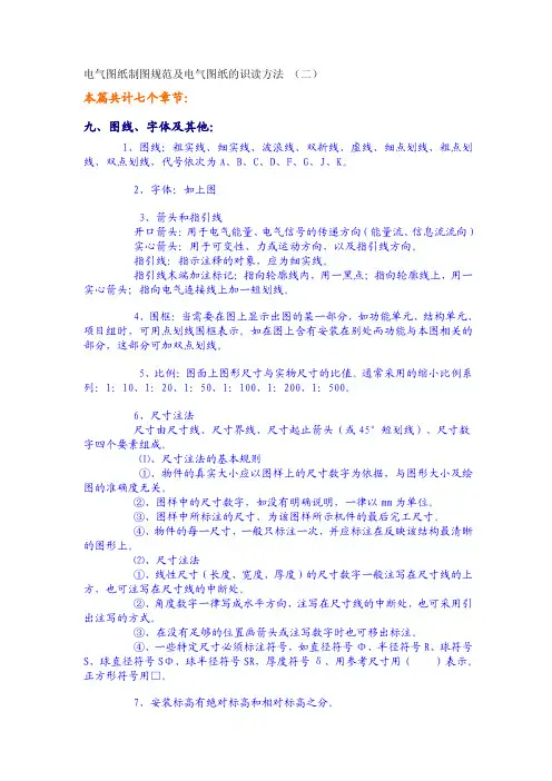 电气图纸制图规范及电气图纸的识读方法_(二)
