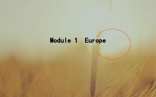 2018版高中英语外研版必修3课件：Module 1 Europe Part 1 精品