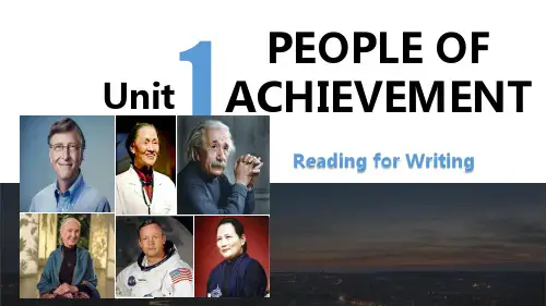 【课件】Unit 1 Using Language读写公开课课件人教版(2019)选择性必修第一册