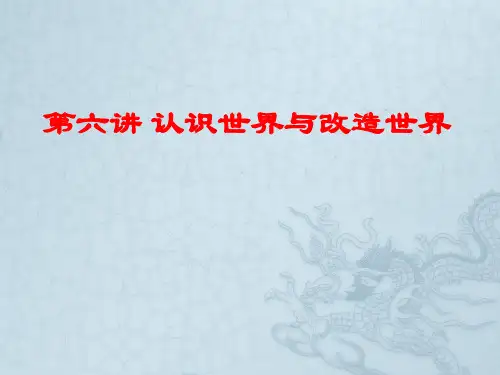 马克思主义基本原理第六讲 认识世界与改造世界