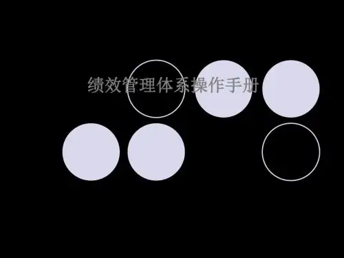 绩效管理体系操作手册培训课件 76页PPT文档