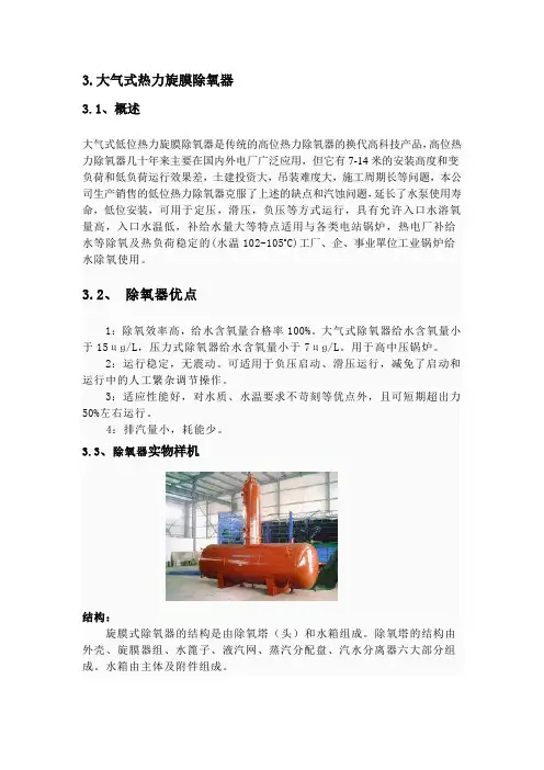 热力除氧说明