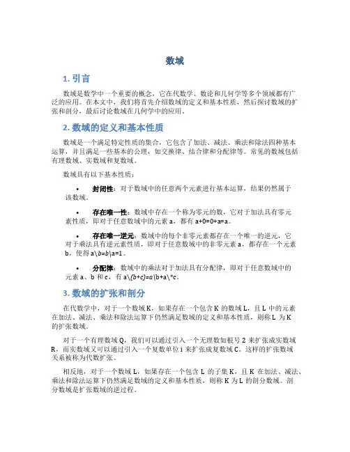 数域_精品文档