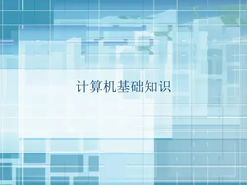 计算机基础知识(硬件和软件)PPT课件