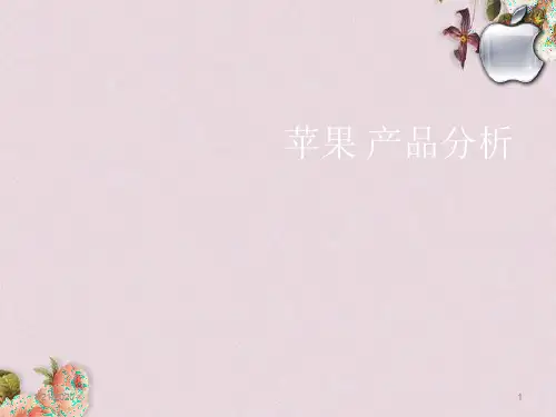苹果产品详细分析(ppt 49页)