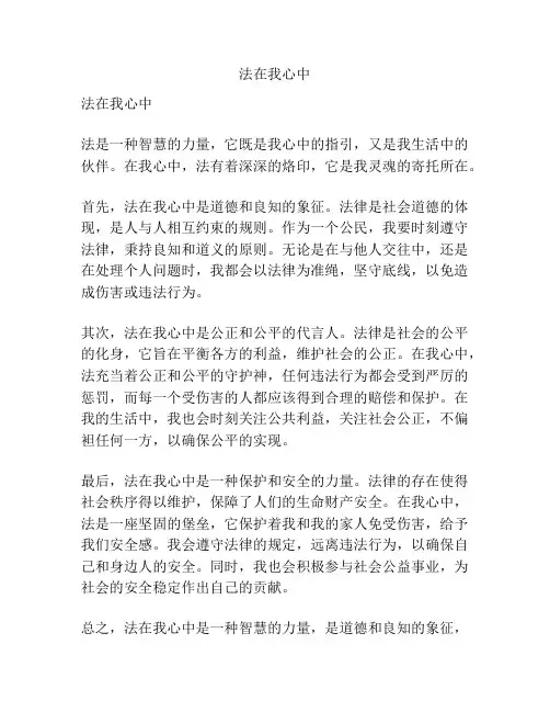 法在我心中