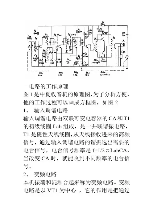 S66D型超外差式收音机