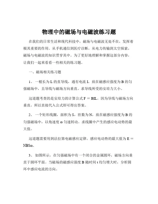 物理中的磁场与电磁波练习题