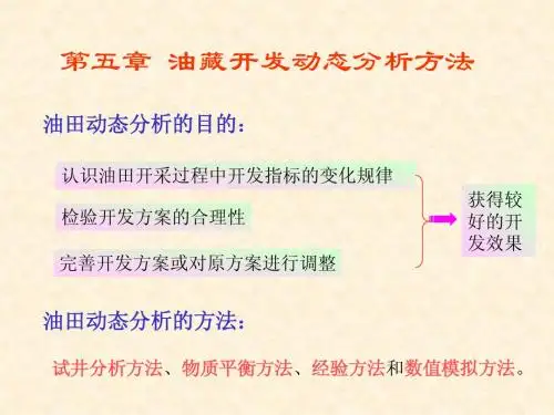 5油藏动态分析方法