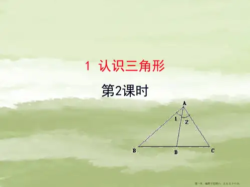 七年级数学上册第一章三角形1认识三角形第2课时课件鲁教版五四制20222224570