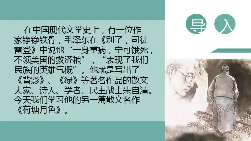 《荷塘月色》ppt课件