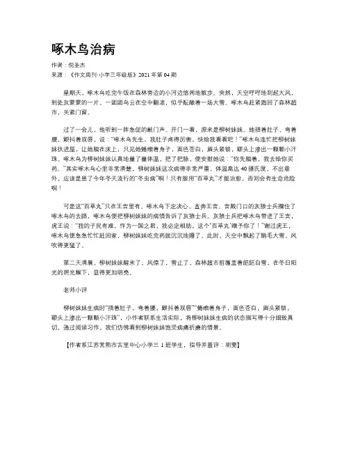 啄木鸟治病