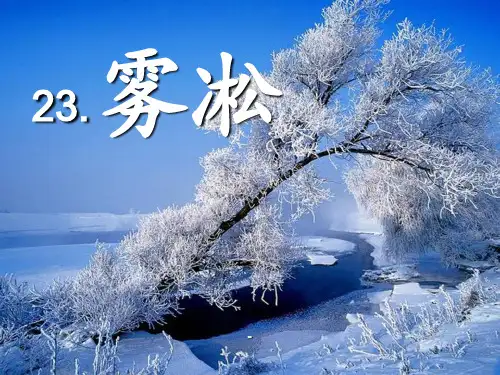 课《雾凇》-课件
