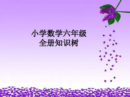 小学数学六年级全册知识树