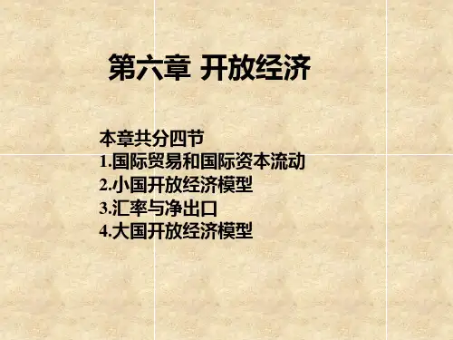 宏观经济学第六章-开放经济ppt课件