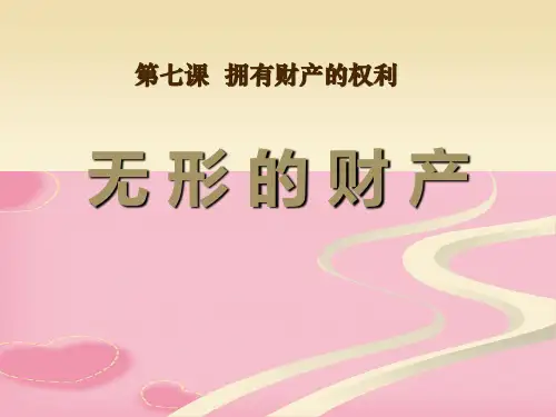 2021完整版《无形的财产》拥有财产的权利PPT课件5