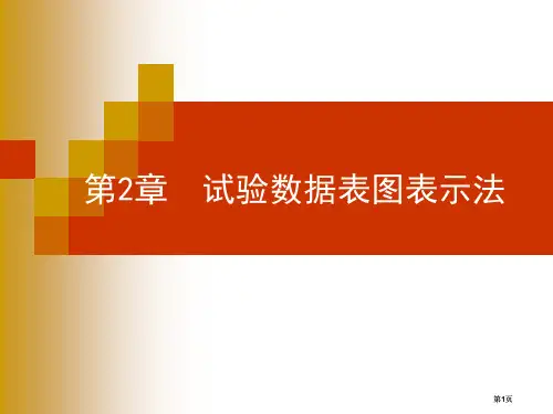 试验设计与数据处理教案第二版李云雁试验数据的表图表示公开课一等奖优质课大赛微课获奖课件
