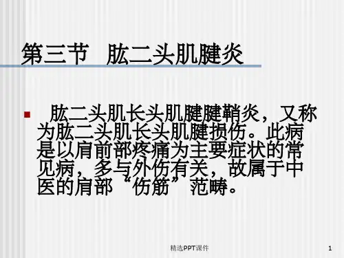 肱二头肌长头肌腱炎pptPPT课件