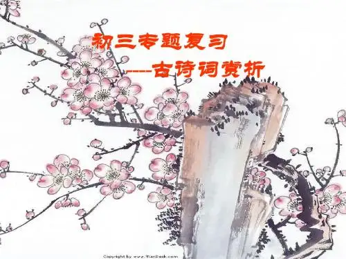 中考专题复习课件：古诗词阅读欣赏(共75张精美课件)