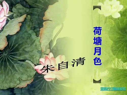 《荷塘月色》说课课件