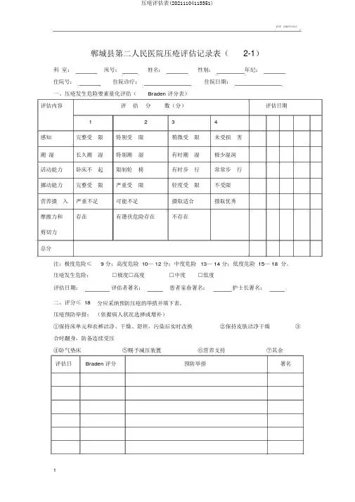 压疮评估表(20211104113351)