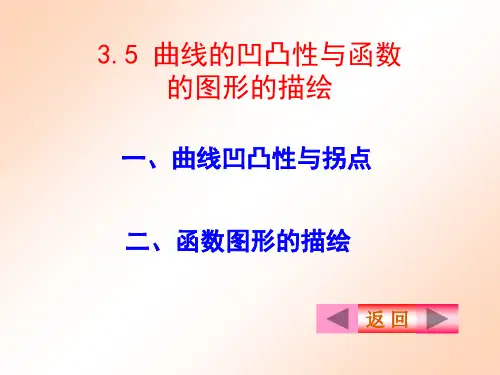 曲线的凹向及函数图形描绘
