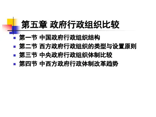 第五章 政府行政组织比较新版
