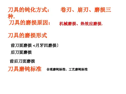 刀具磨损原因及改进方法