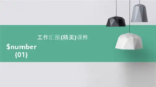 工作汇报(精美)课件
