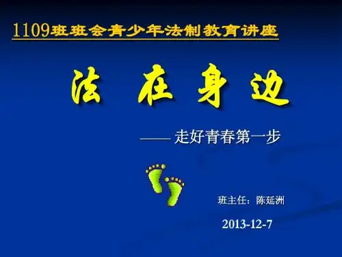 1109班青少年法制教育讲座