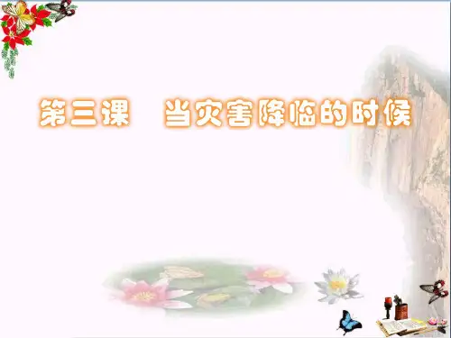 (精选)六年级品德与社会下册第二单元人类的家园第3课《当灾害降临的时候》 PPT精品课件1新人教版