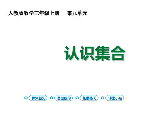 三年级上册数学课件 数学广角 集合  第1课时认识集合