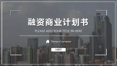 融资商业计划书ppt