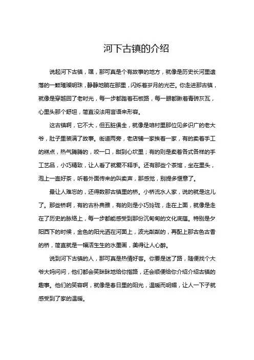 河下古镇的介绍
