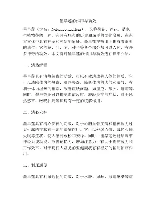 墨旱莲的作用与功效