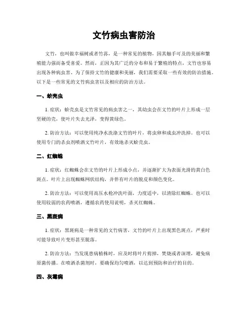 文竹病虫害防治
