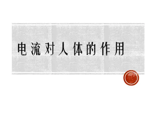 电流对人体的作用