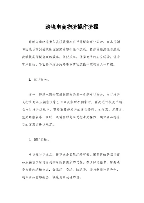 跨境电商物流操作流程