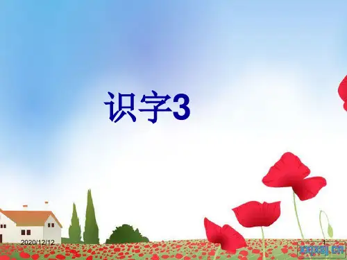 小学二年级语文下册识字3PPT教学课件
