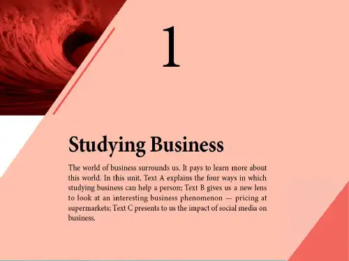 学术英语_管理类(含课后答案)_Unit_1_studying_business