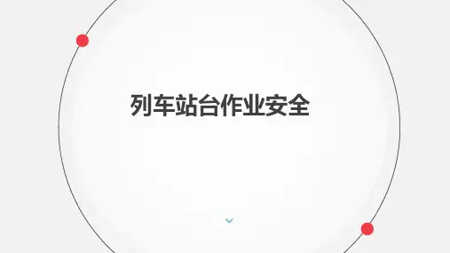 《城市轨道交通运营安全》课件——13列车站台作业