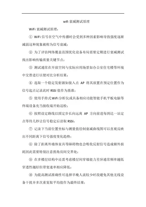 wifi衰减测试原理