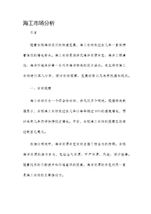 海工市场分析