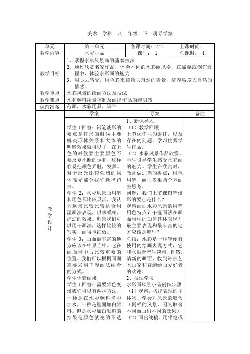 水彩画小品