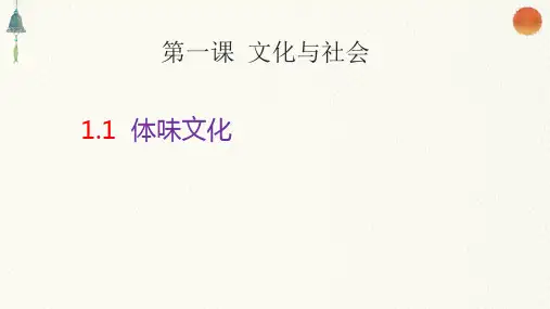 体味文化课件-高中政治人教版必修三文化生活